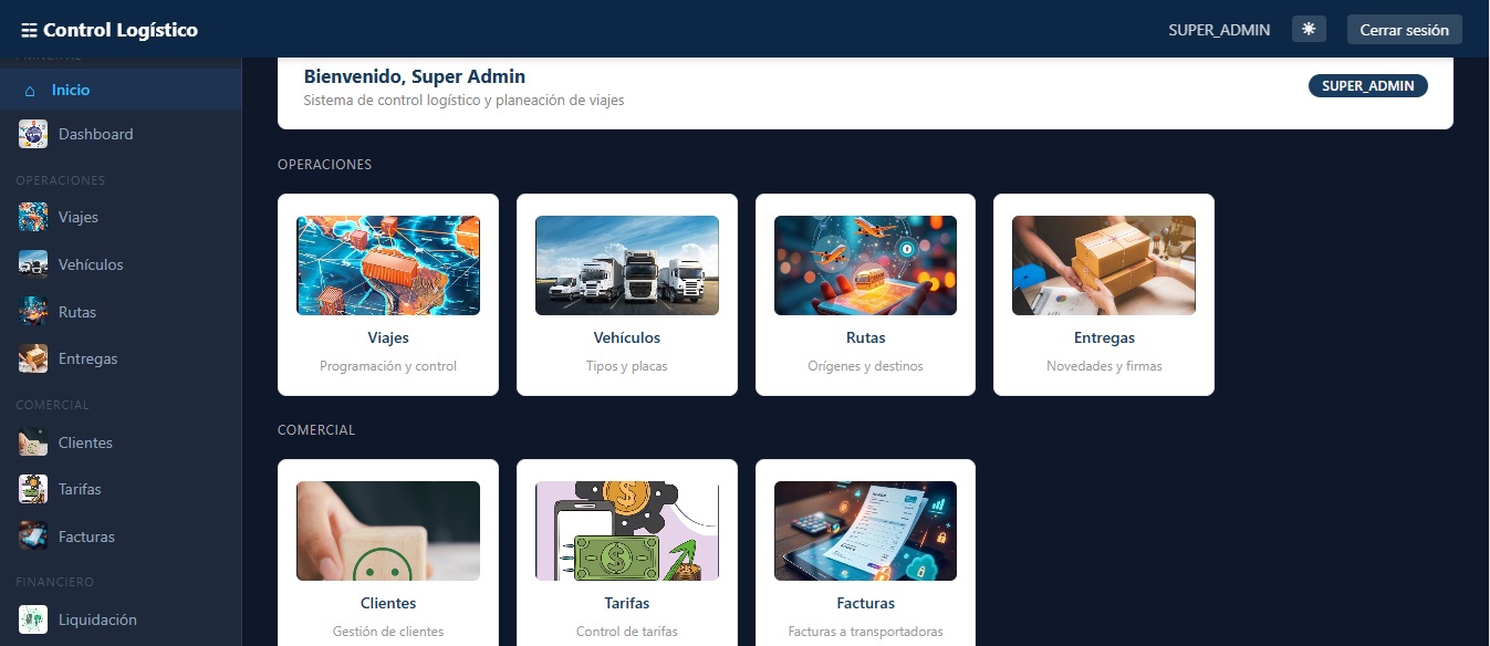 App de Control de Transporte — DigitalSCALIX